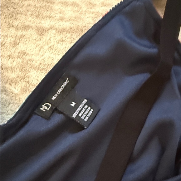 Beautiful Caribbean Navy Print Flowing Sundress - Picture 5 of 8